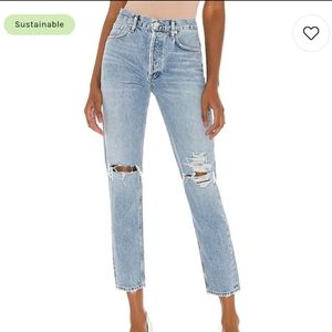 Agolde Jamie High Rise Classic Jeans in Spectator